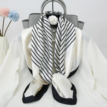 Luxurious Silk Polyester Extra Large Square Scarf Shawl Wrap for Women  for Evening Dresses