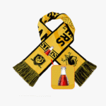 Factory Tassel Football Scarf  With Pocket Custom Logo  Knitted Scarf