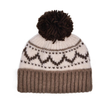 Custom High Quality Embroidery Logo Unisex Pompom Beanie Knit Pom Pom Hat Warm Winter Jacquard Bobble Hat