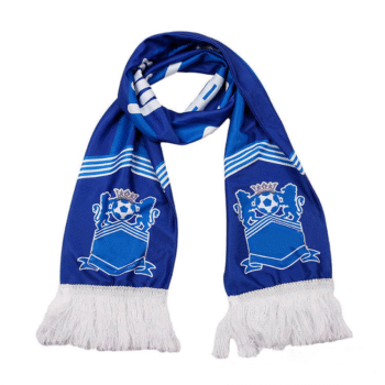 Custom Logo Football Scarf Hanger Flag Knit Scarf Banner Football Cheerleaders Scarves  Free Sample